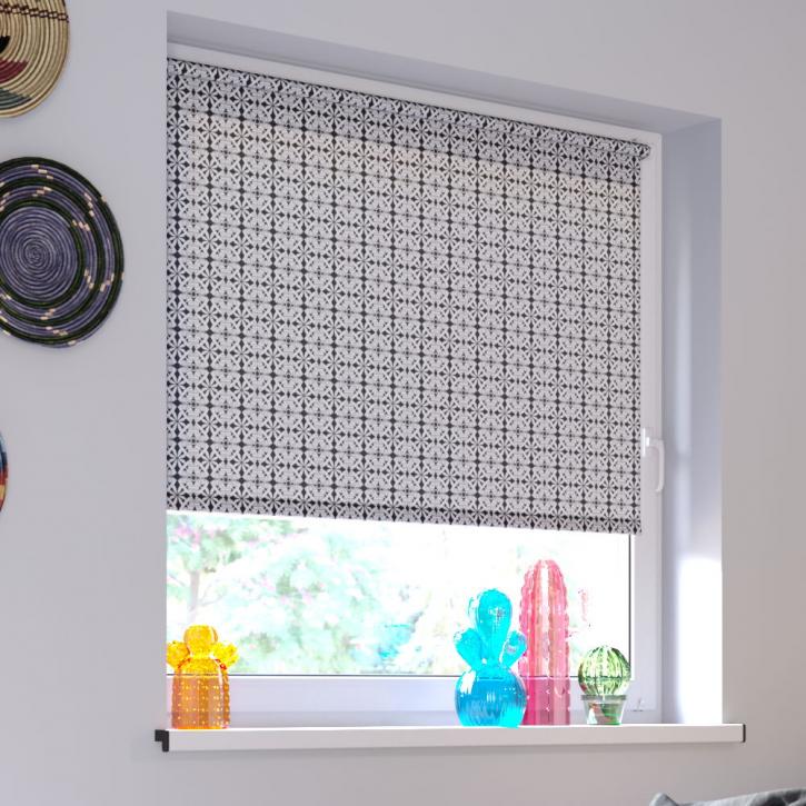 Darkening Digital Print No Drill Roller Blind