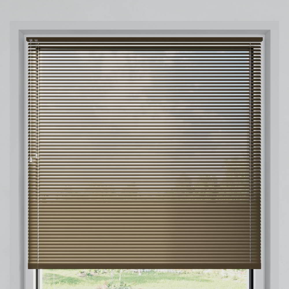 25mm slat Venetian Blind, Coffee Matt