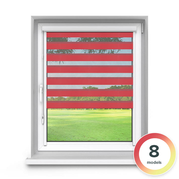 PureNight Premium Day and Night Blind, Red