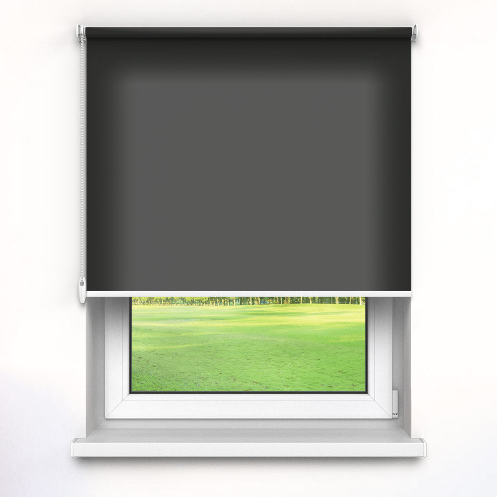 Darkening Premium Roller Blind, Black