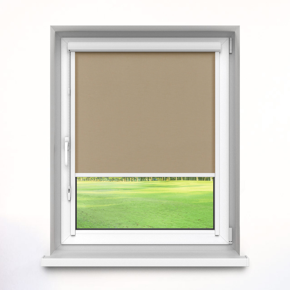 Darkening PureNight Premium Roller Blind, Beige