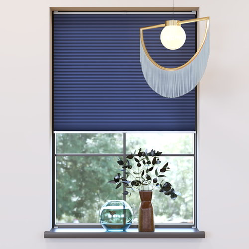 Blackout Pleated Blind, Liv Classic Blue