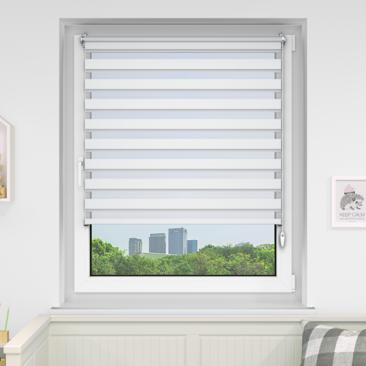 Day and night roller blind ready made