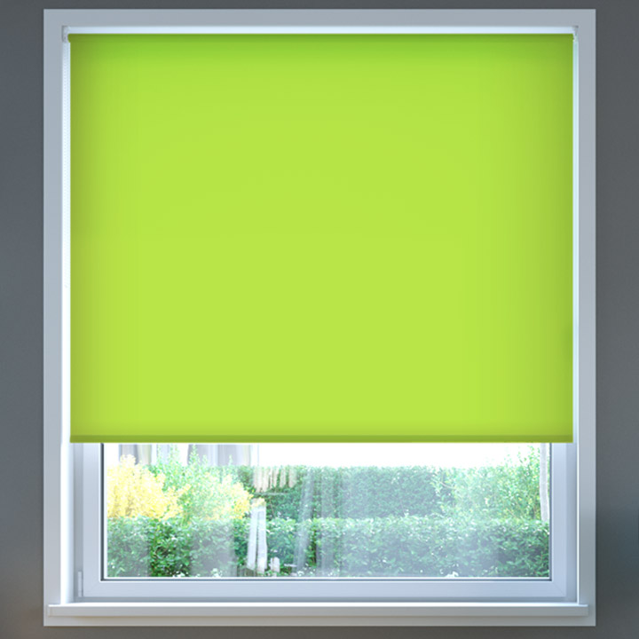 Darkening Roller Blind, Apple Green