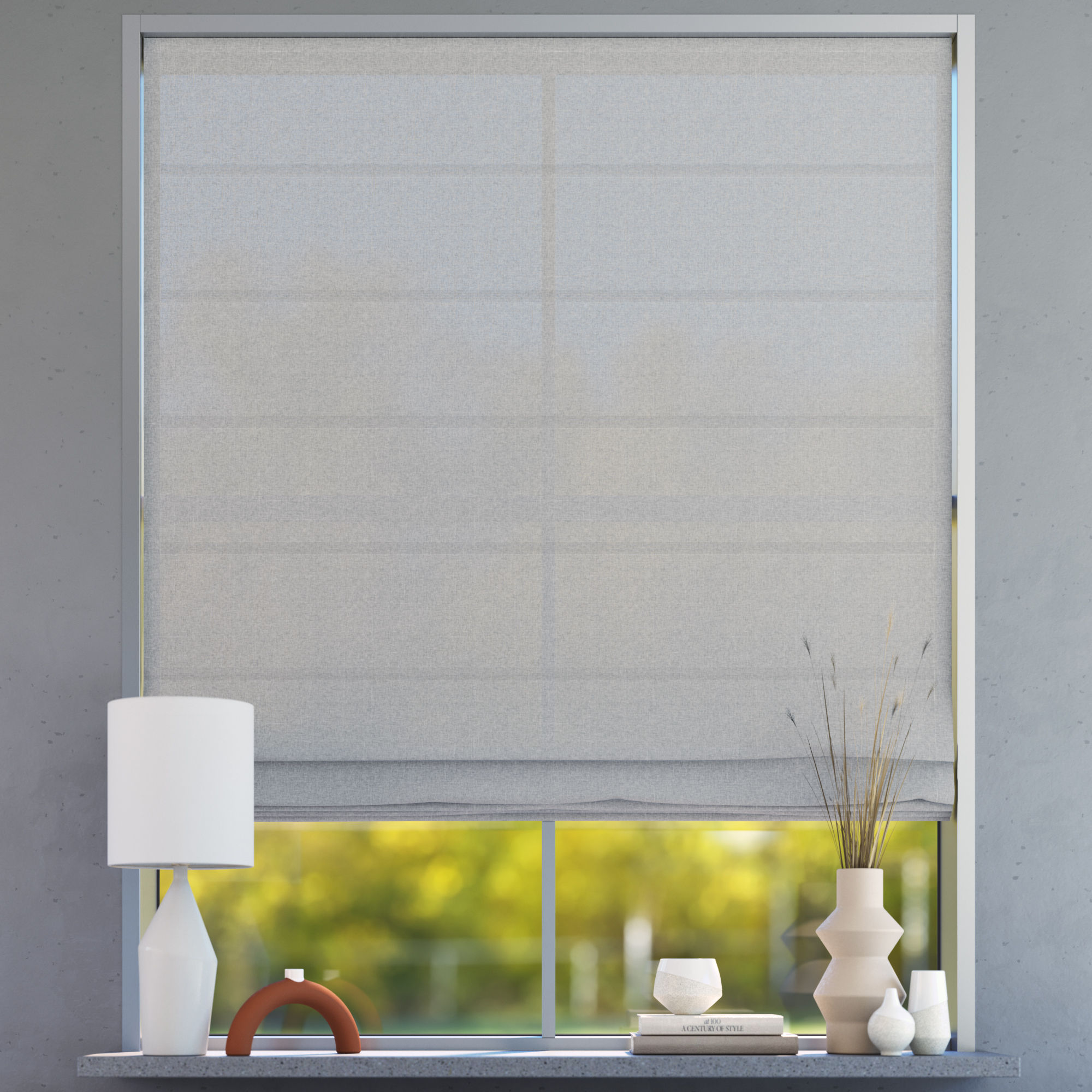 Darkening Premium Roman Blind, Sandy Coastline