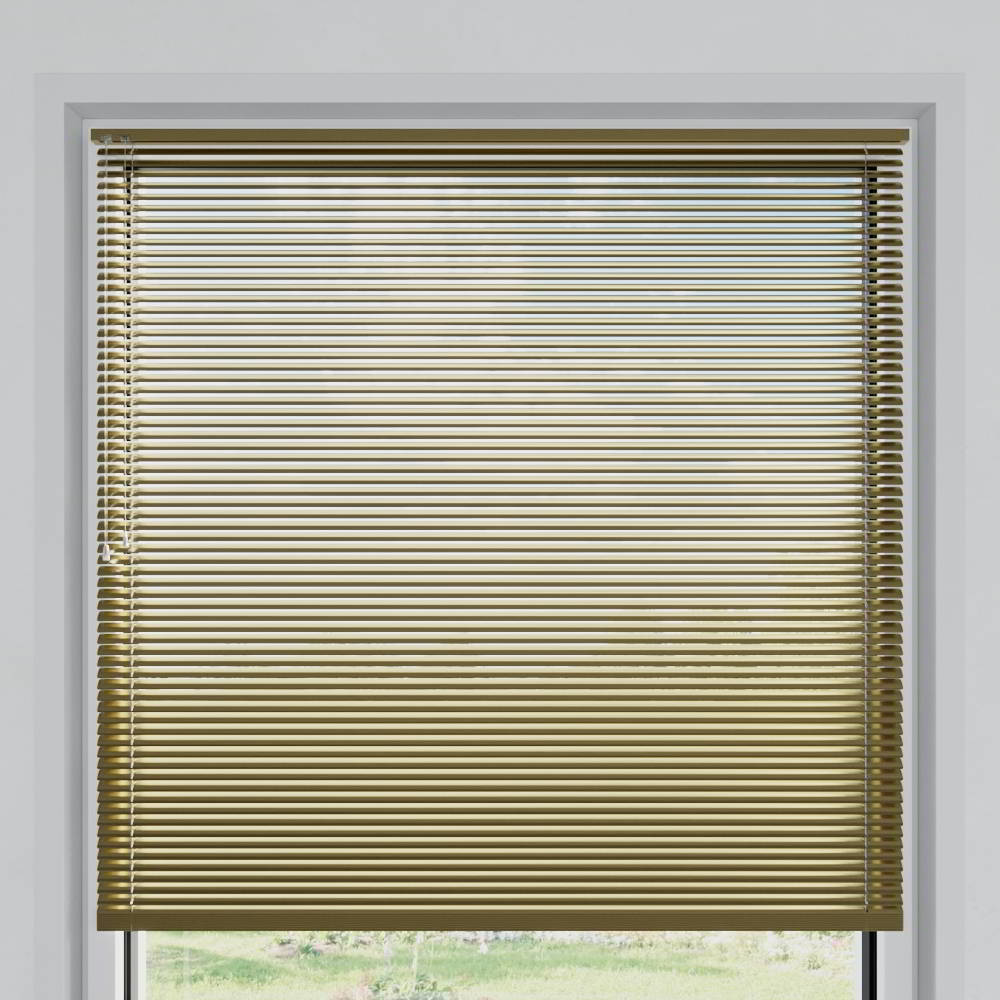 25mm slat Venetian Blind, Golden