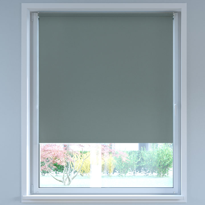 Blackout No Drill Roller Blind, Anthracite