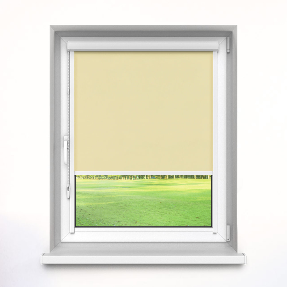 Darkening PureNight Premium Roller Blind, Yellow