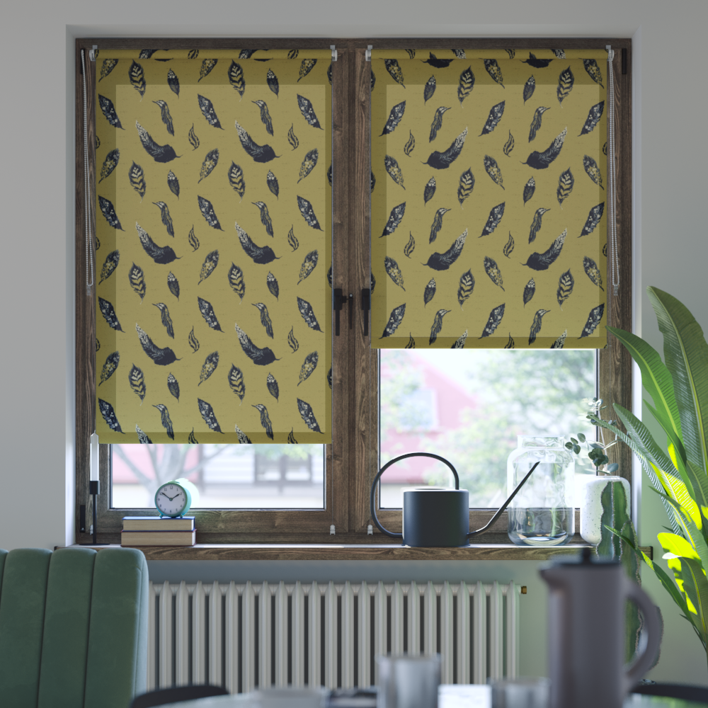 Roller blinds without drilling blackout/darkening