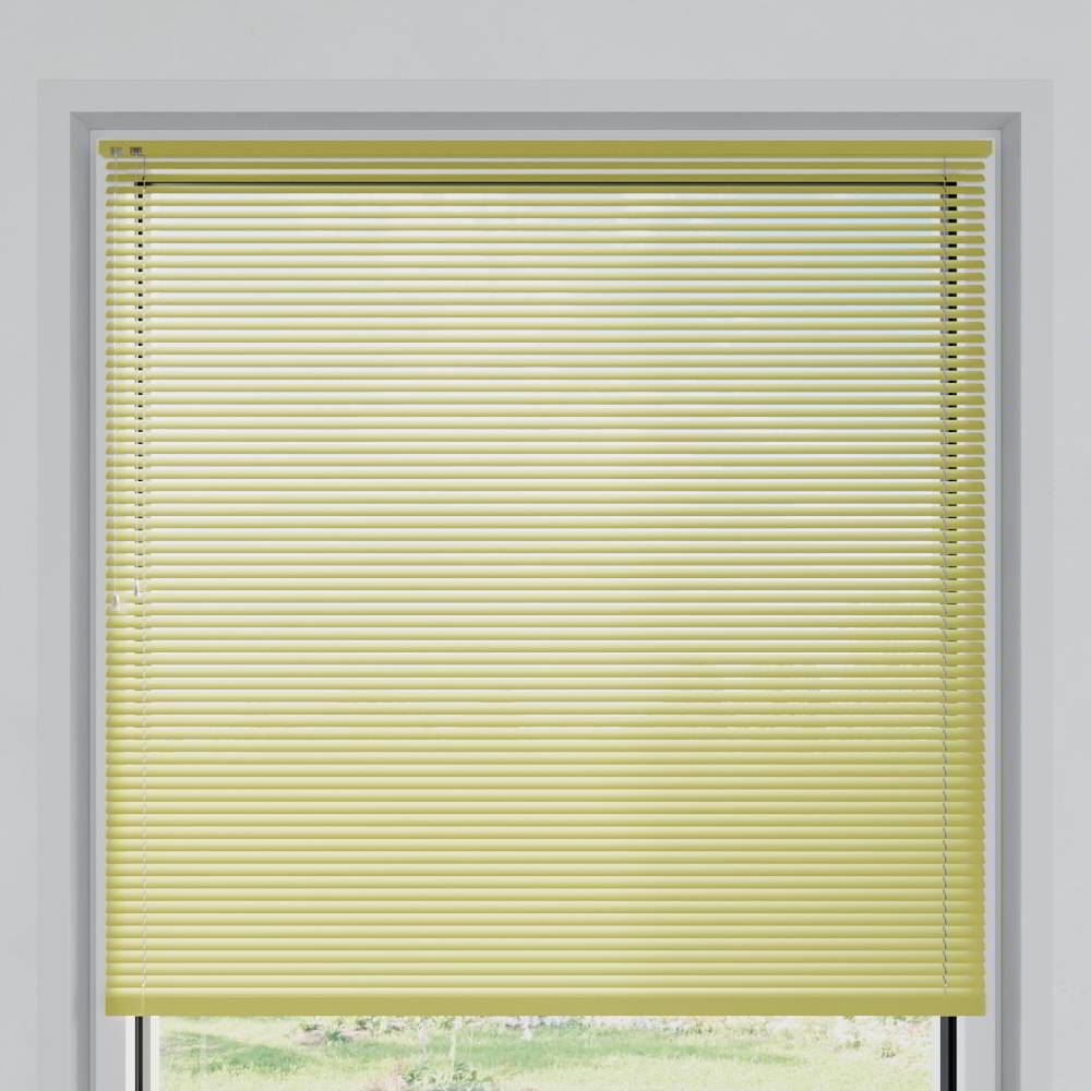 25mm slat Venetian Blind, Yellow Matt