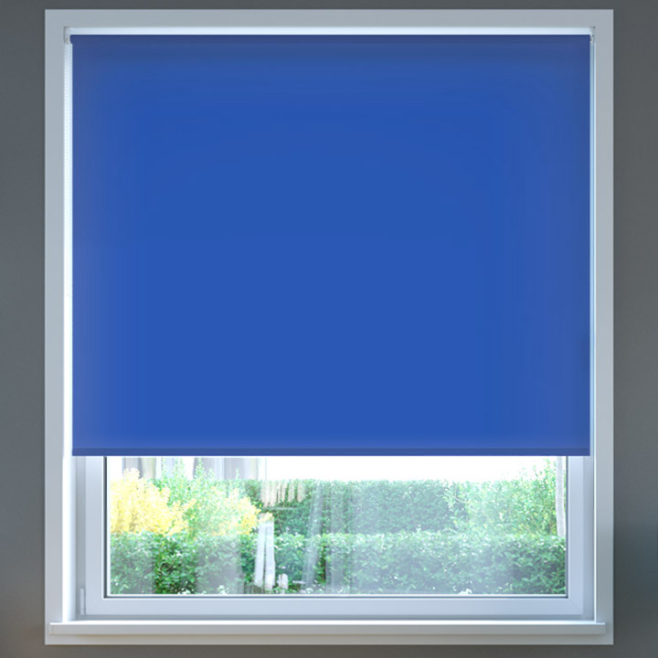 Darkening Roller Blind, Cobalt blue