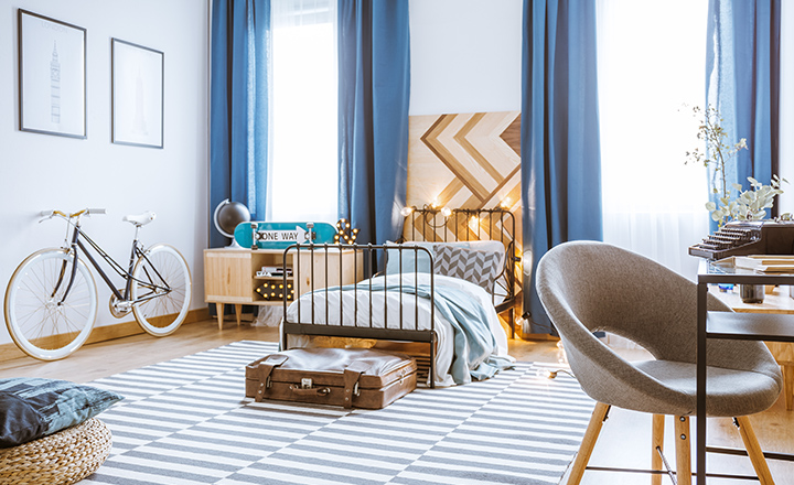 Bedroom curtains