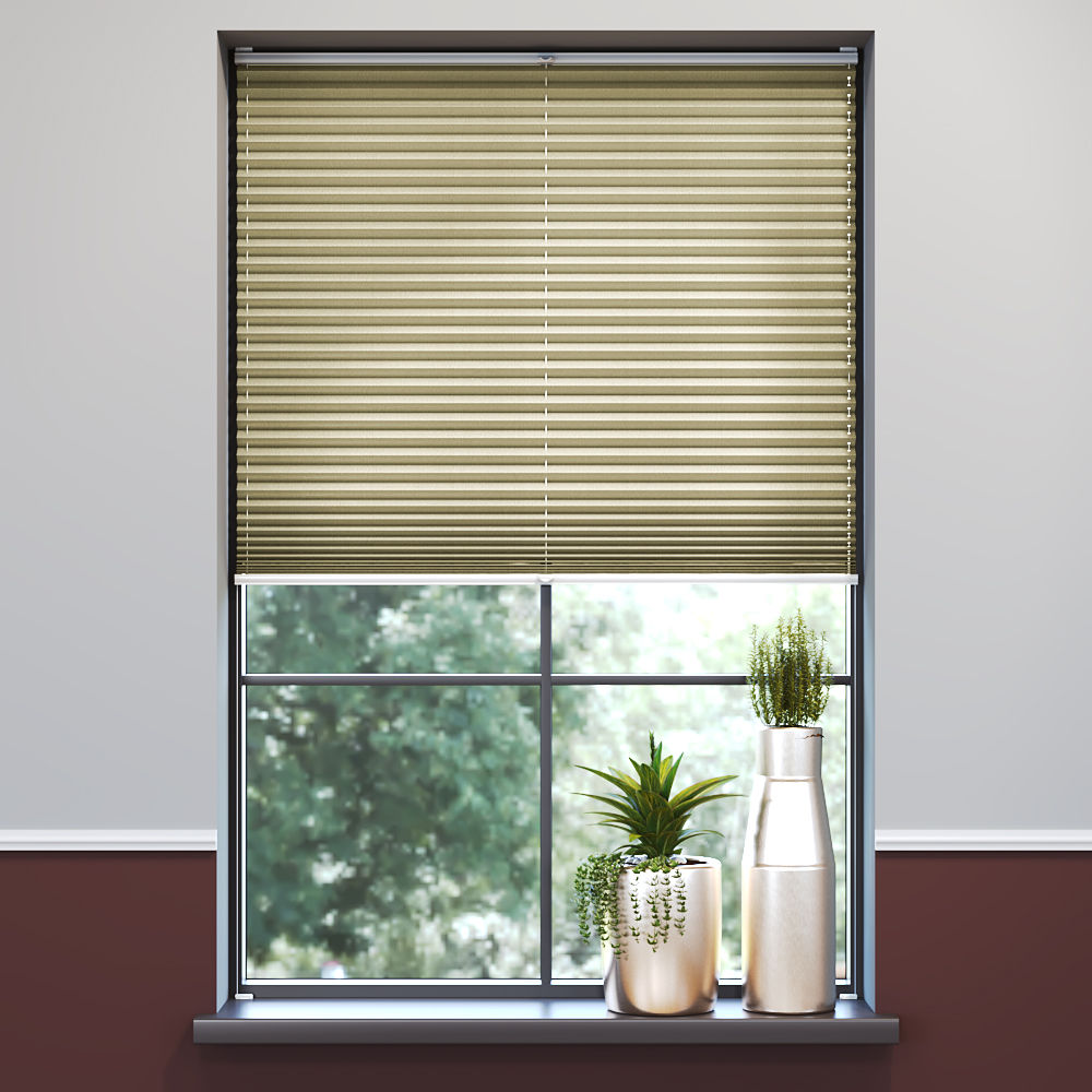 Darkening Premium Pleated Blind, Marisa Sand