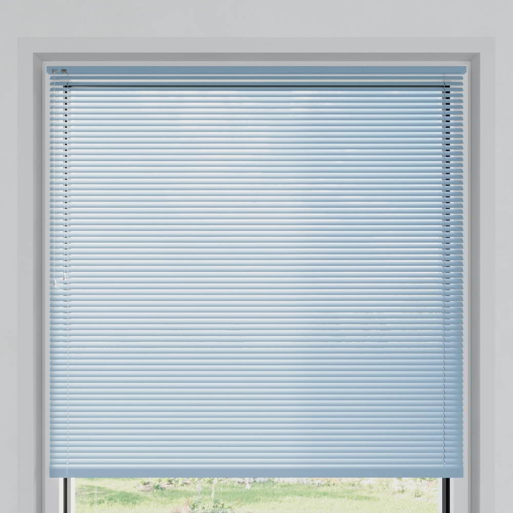 25mm slat Venetian Blind, Blue Matt