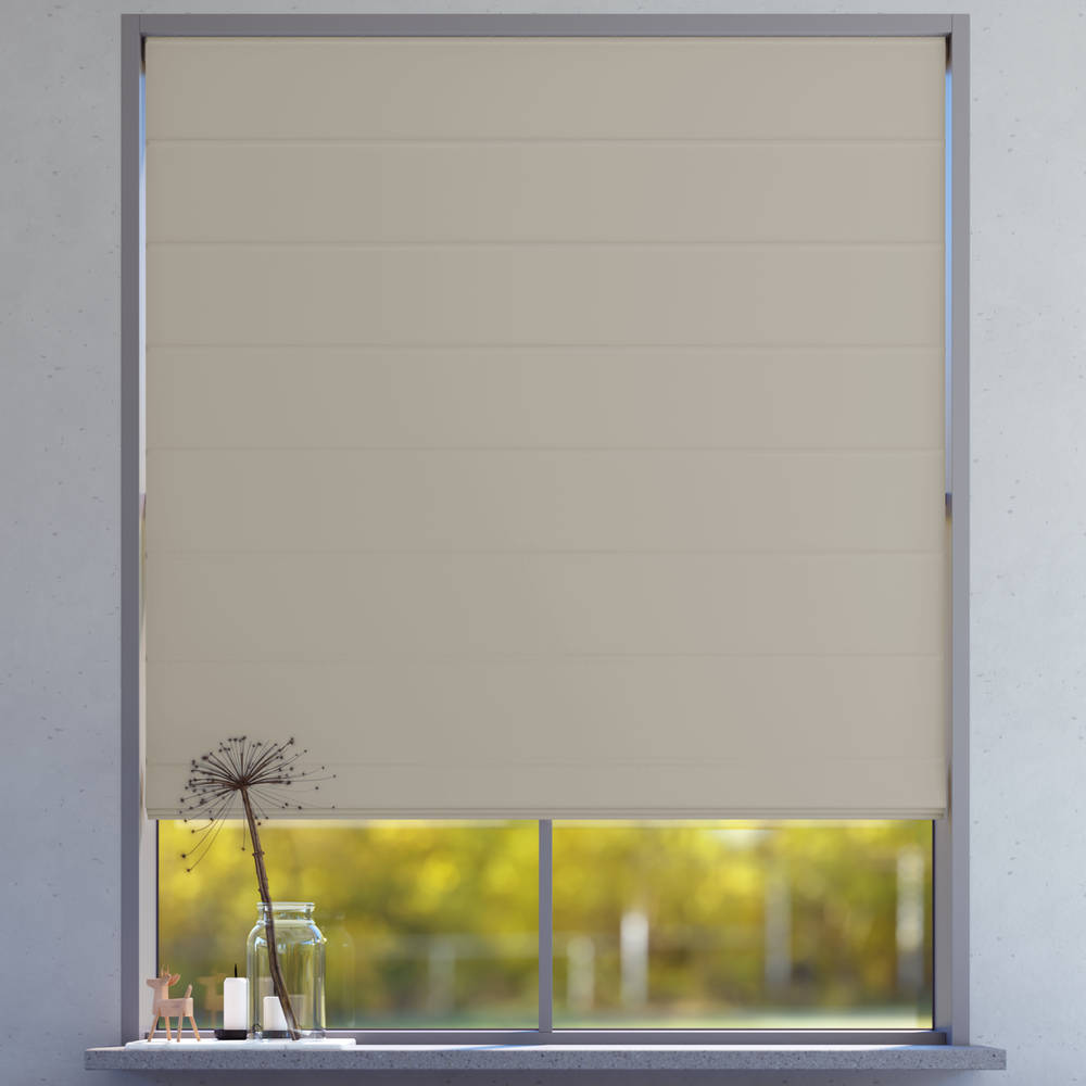 Blackout Roman Blind, Mediterranean Sand