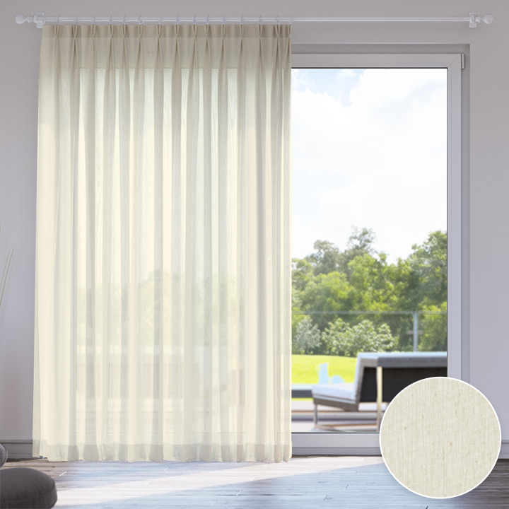 Voile Easy Curtain, Vanilla Cream