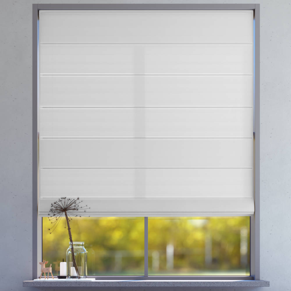 Darkening Roman Blind, Glacial Grey