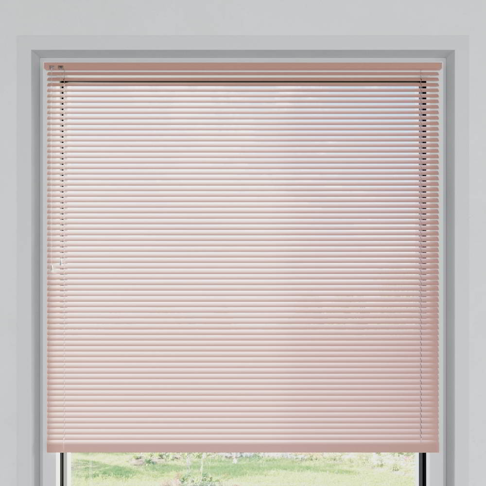 25mm slat Venetian Blind, Salmon Matt