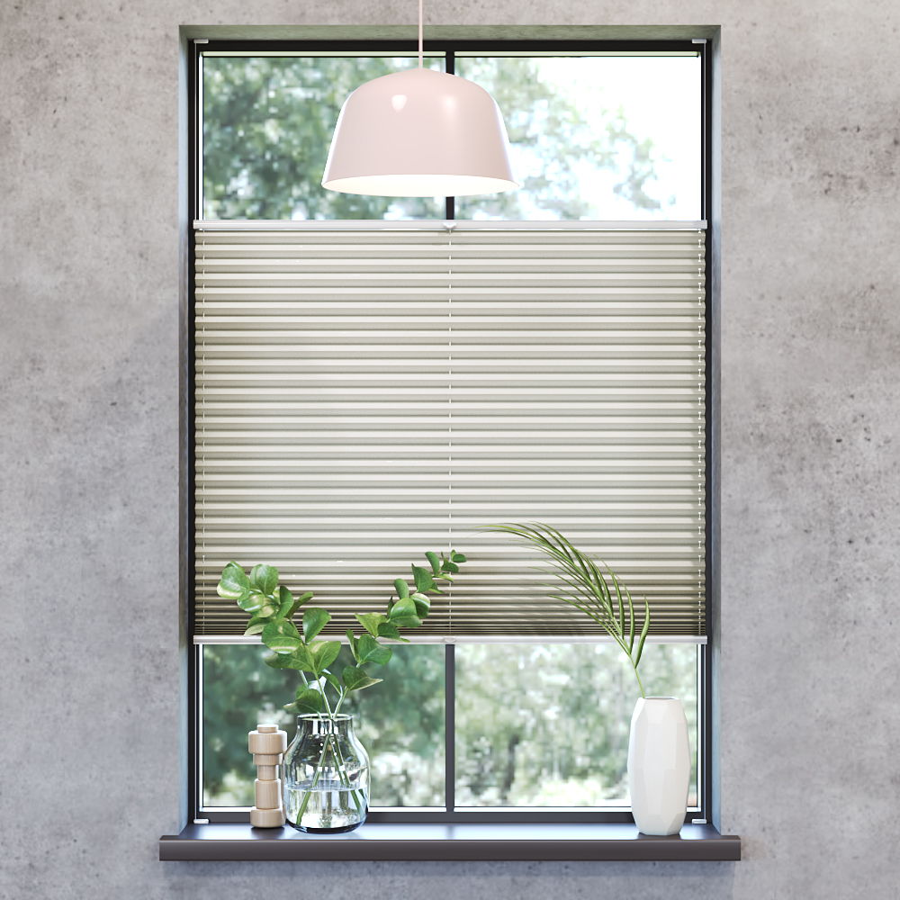 Darkening Premium Pleated Blind, Chiara Straw