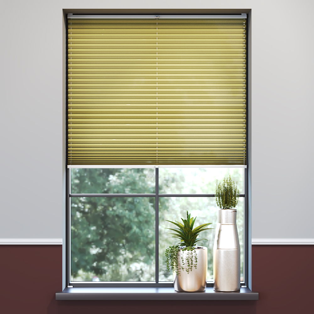 Darkening Premium Pleated Blind, Amalia Pineapple