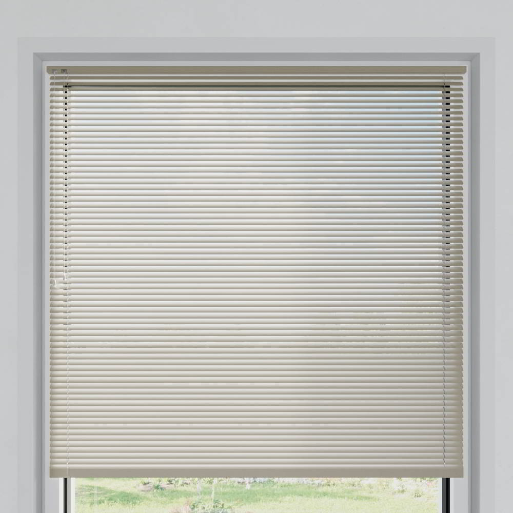 25mm slat Venetian Blind, Beige Matt