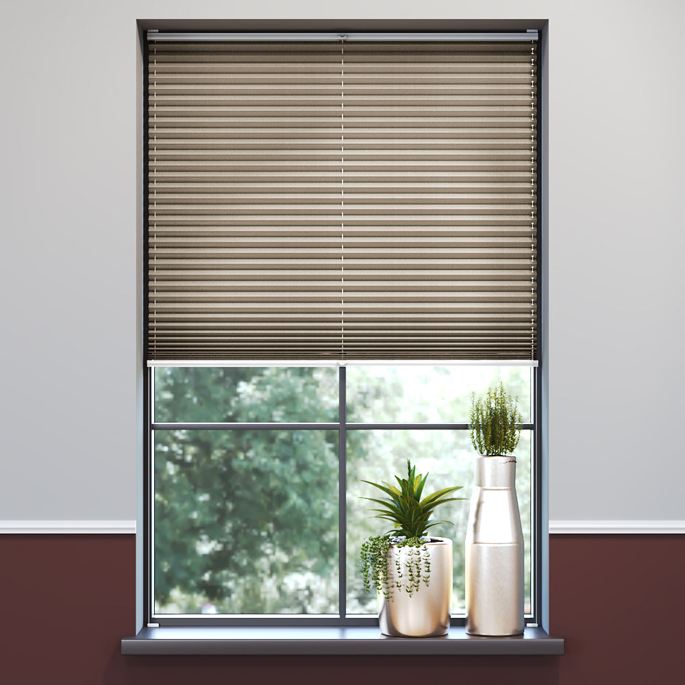 Darkening Premium Pleated Blind, Marisa Cappucino