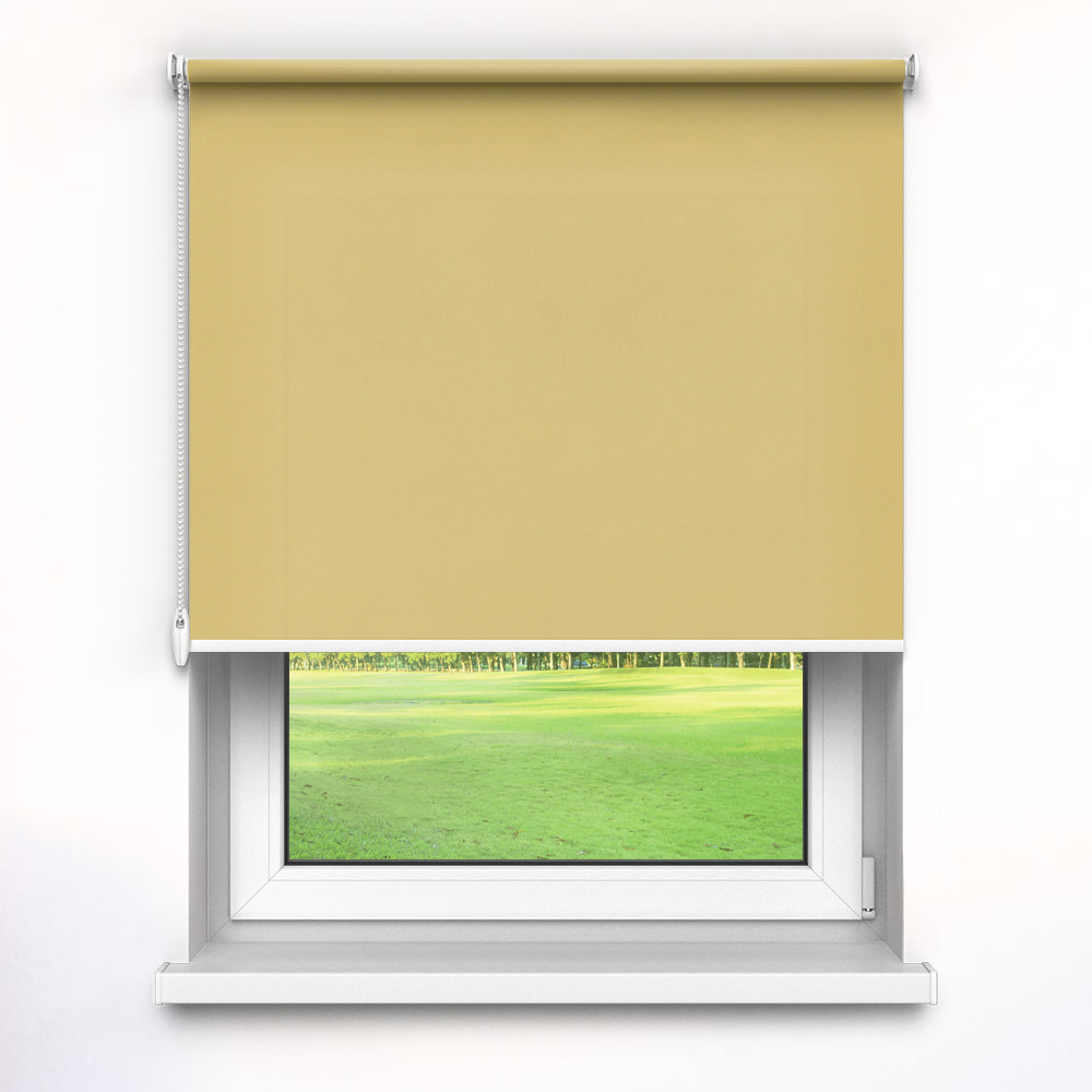 Darkening Premium Roller Blind, Yellow