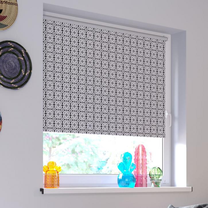 Blackout Digital Print No Drill Roller Blind