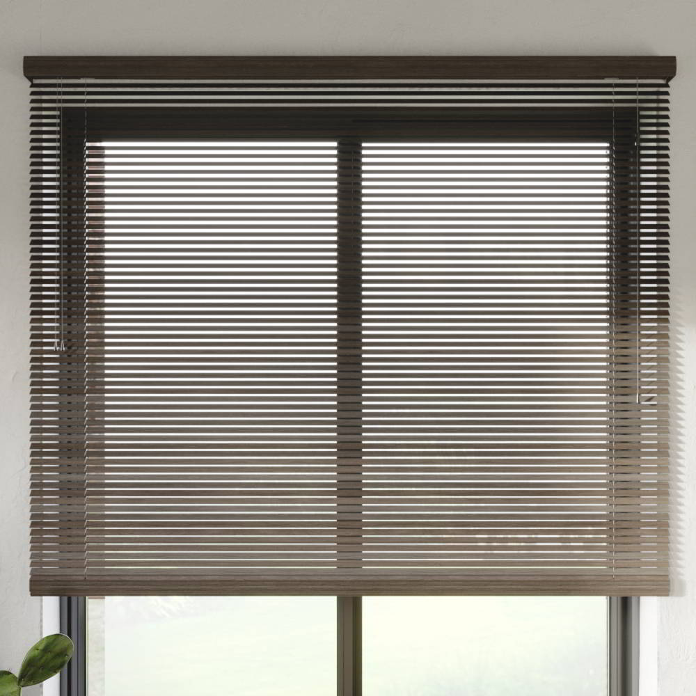 25 mm slat Wooden Blind, Truffle