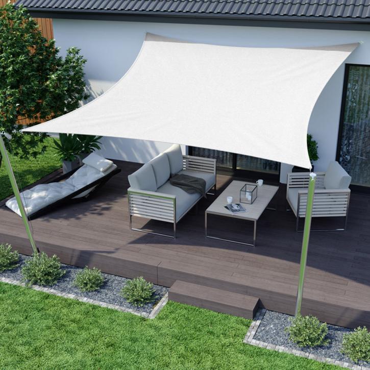 Sun Shade Garden Sail, square, respirable