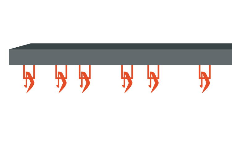 Mounting system Microflex hooks