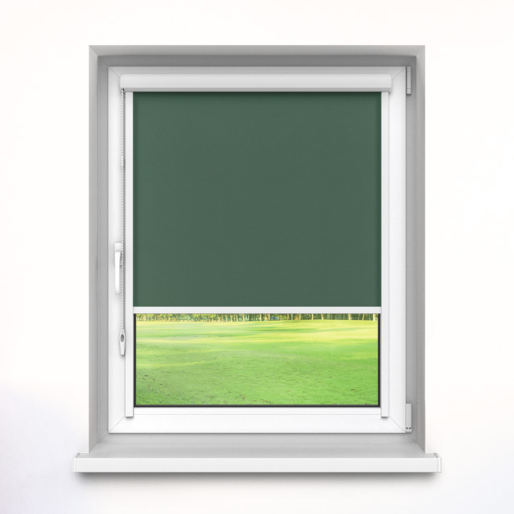 Darkening PureNight Premium Roller Blind, Green