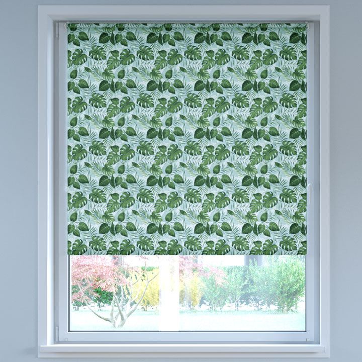 Darkening Digital Print No Drill Roller Blind, The Jungle