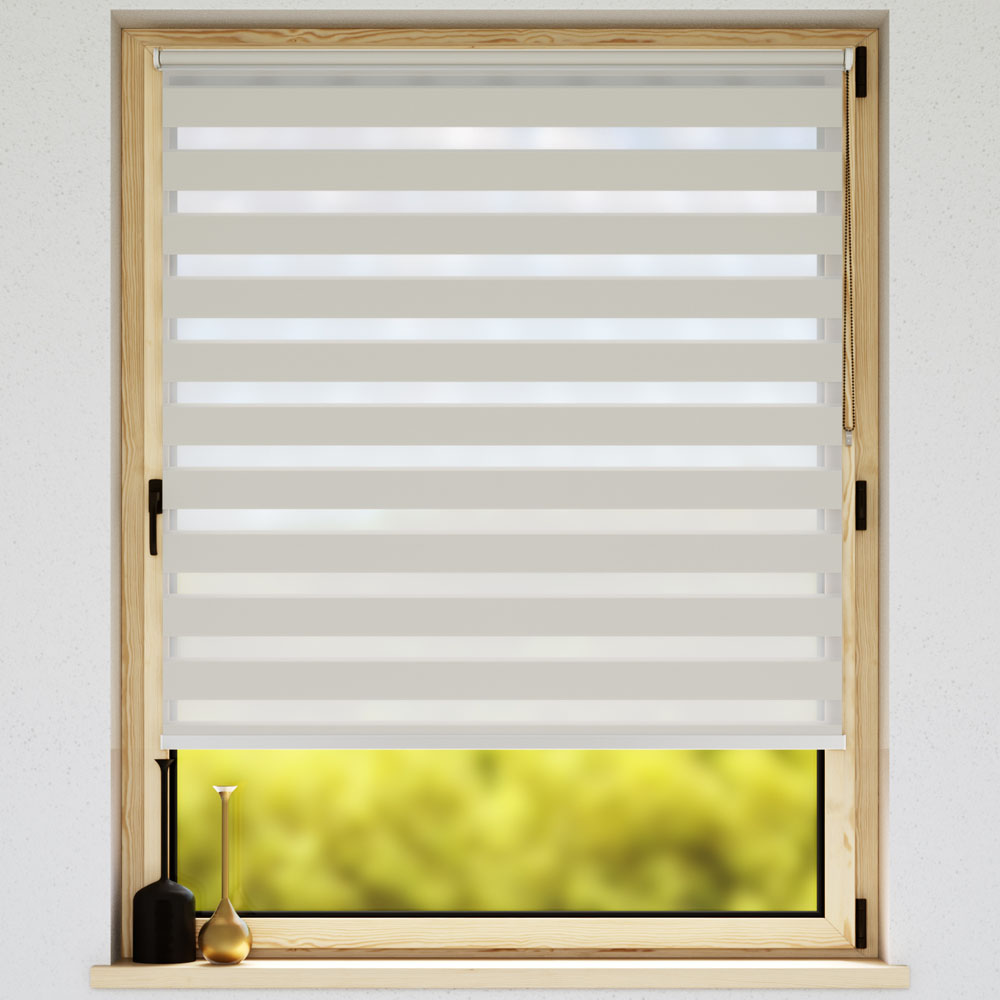 Darkening Premium Day and Night Blind, Molara White