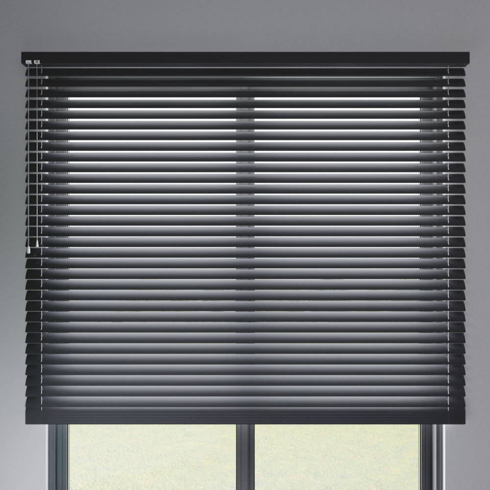 50mm slat Venetian Blind, Black Matt