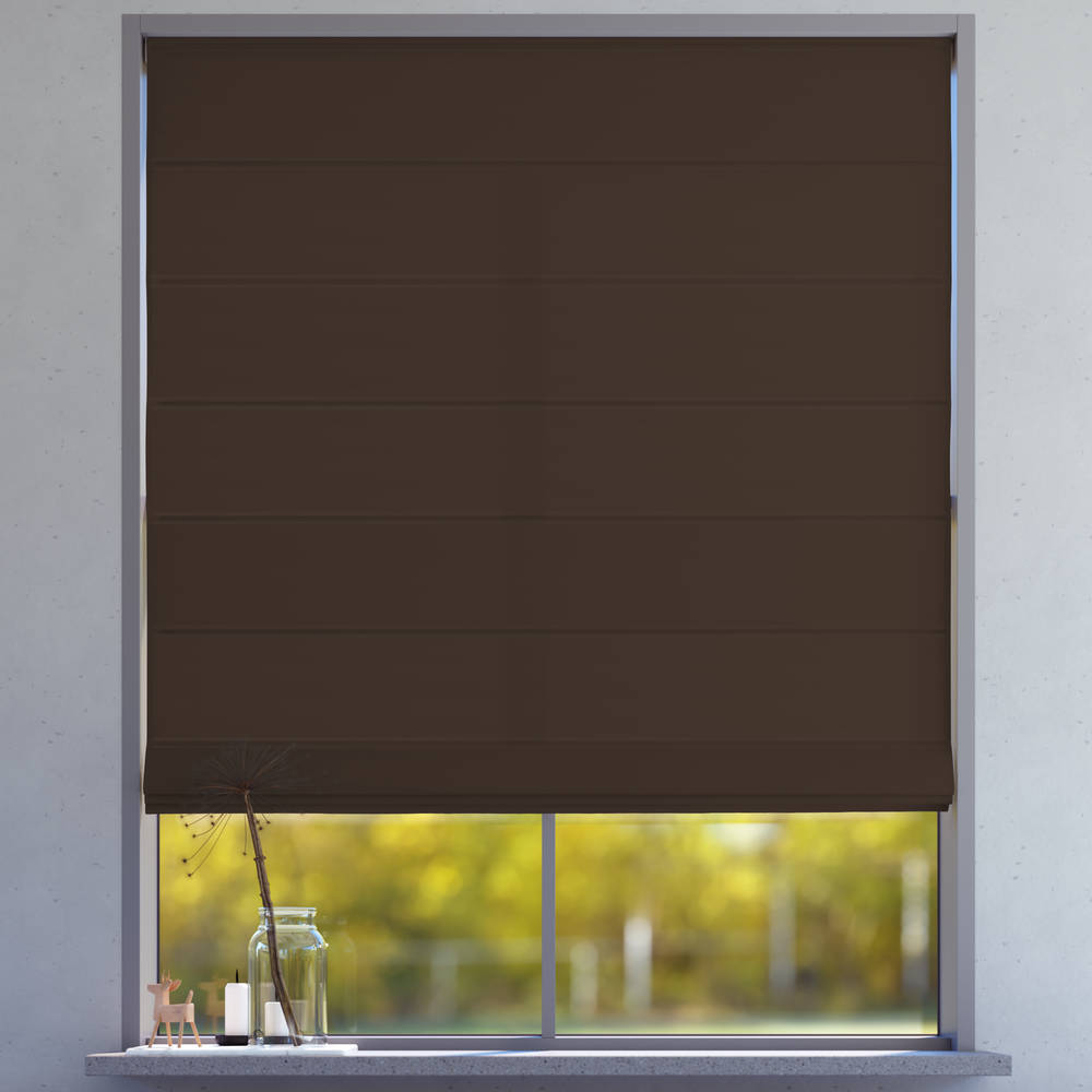 Darkening Roman Blind, Brownie