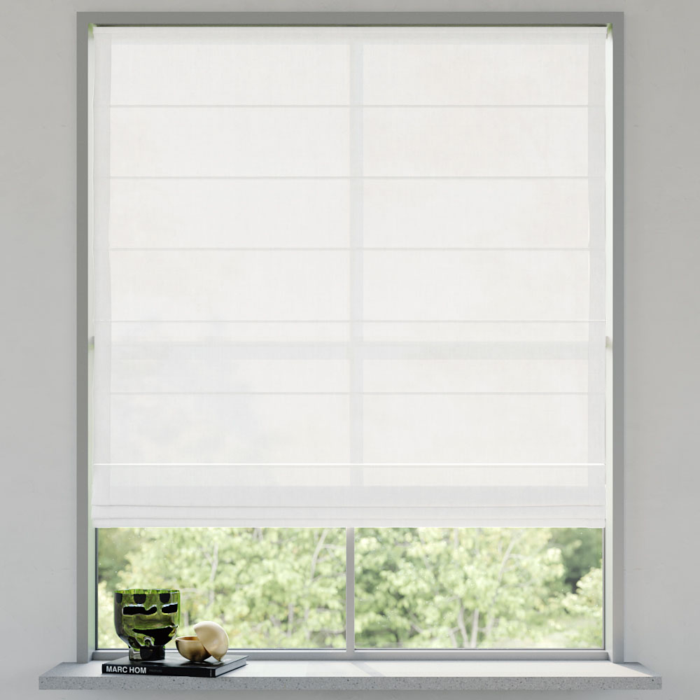 Darkening Easy Roman Blind, Snowflake