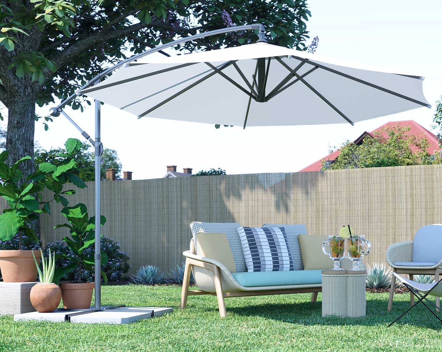 cheap garden sets with parasol
