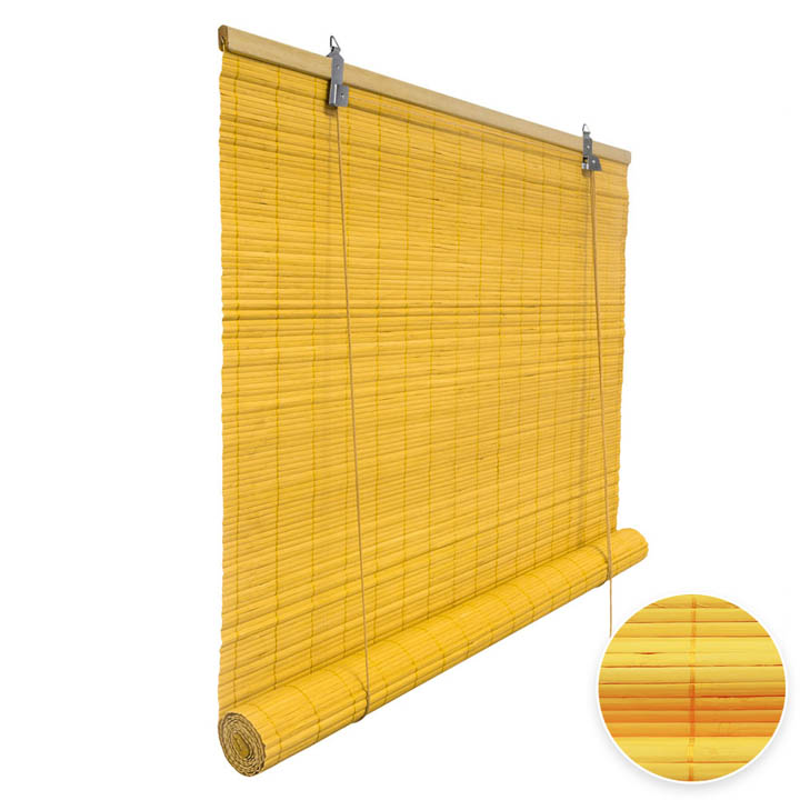 Bamboo Roller Blind Ready Made Wooden blinds Blinds Domondo