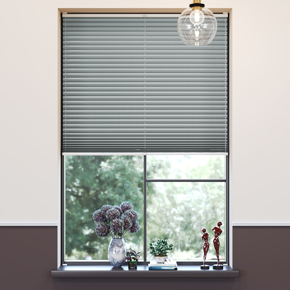 Blackout Premium Pleated Blind, Lily Sage