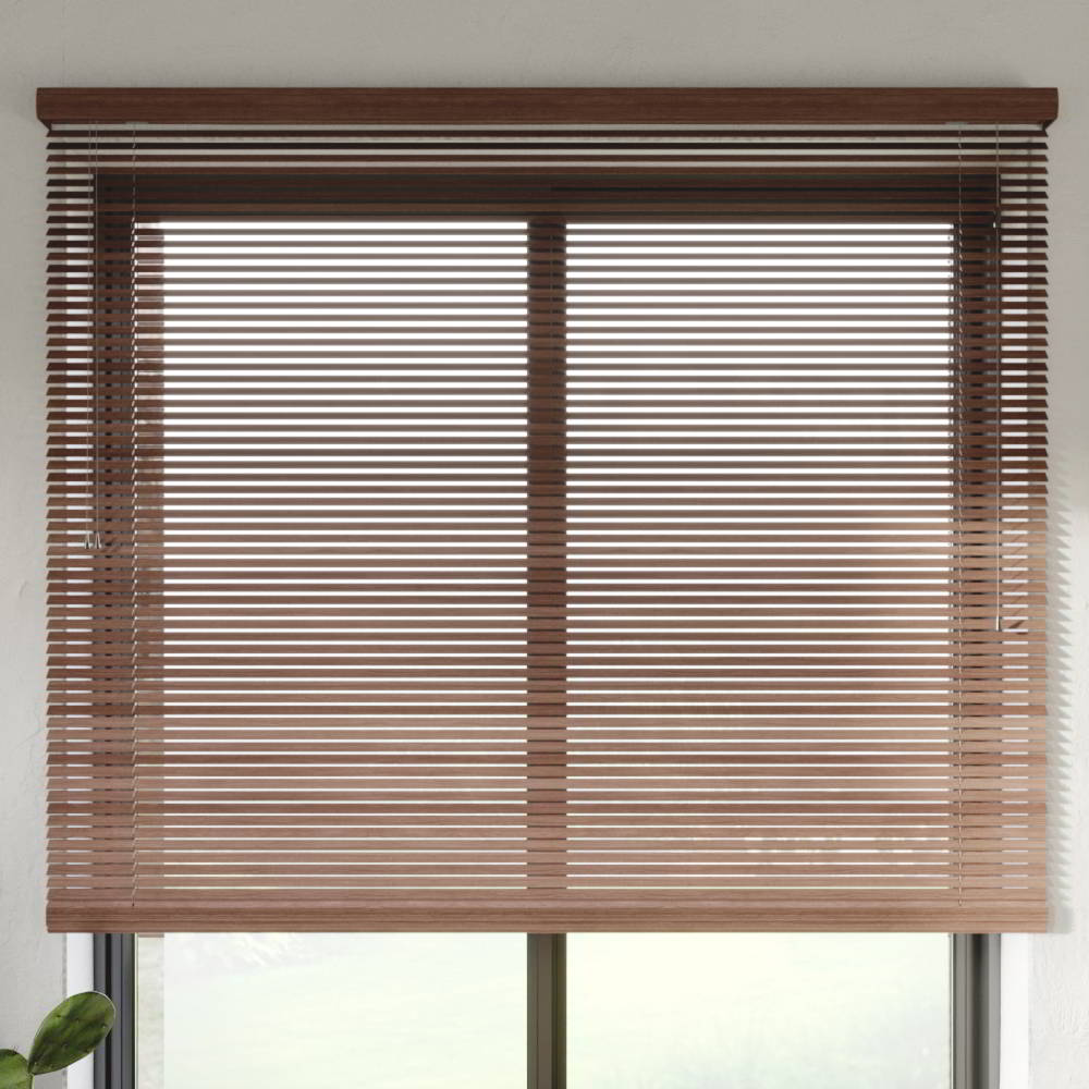 25 mm slat Wooden Blind, Cocoa