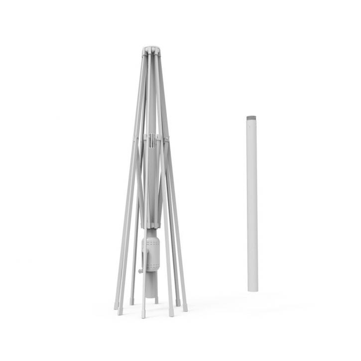 Aluminium frame for a 3x3 m square sunshade