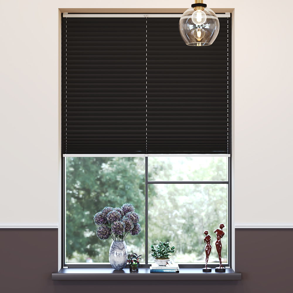 Blackout Premium Pleated Blind, Lily Raven