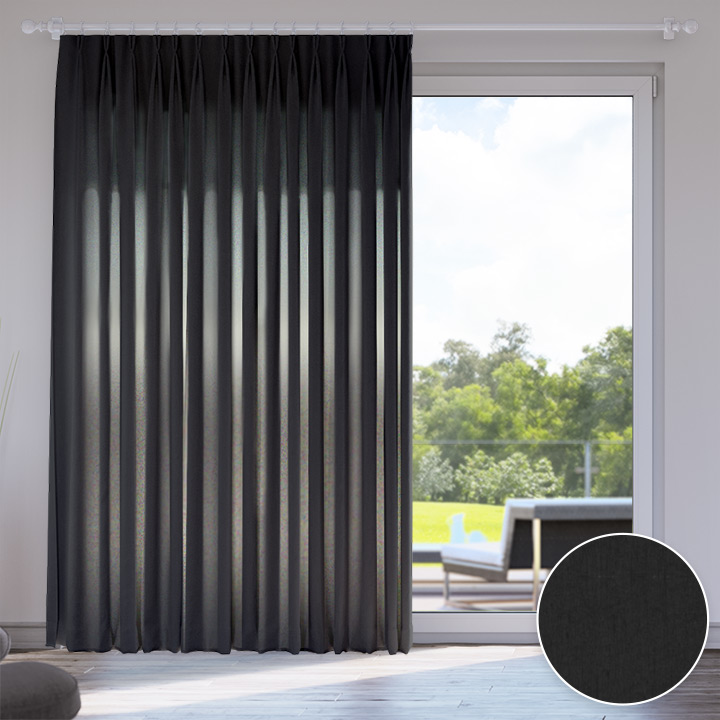 Darkening Easy Curtain, Black Pearl