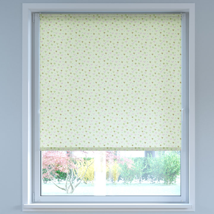 Darkening Digital Print No Drill Roller Blind, Decupage