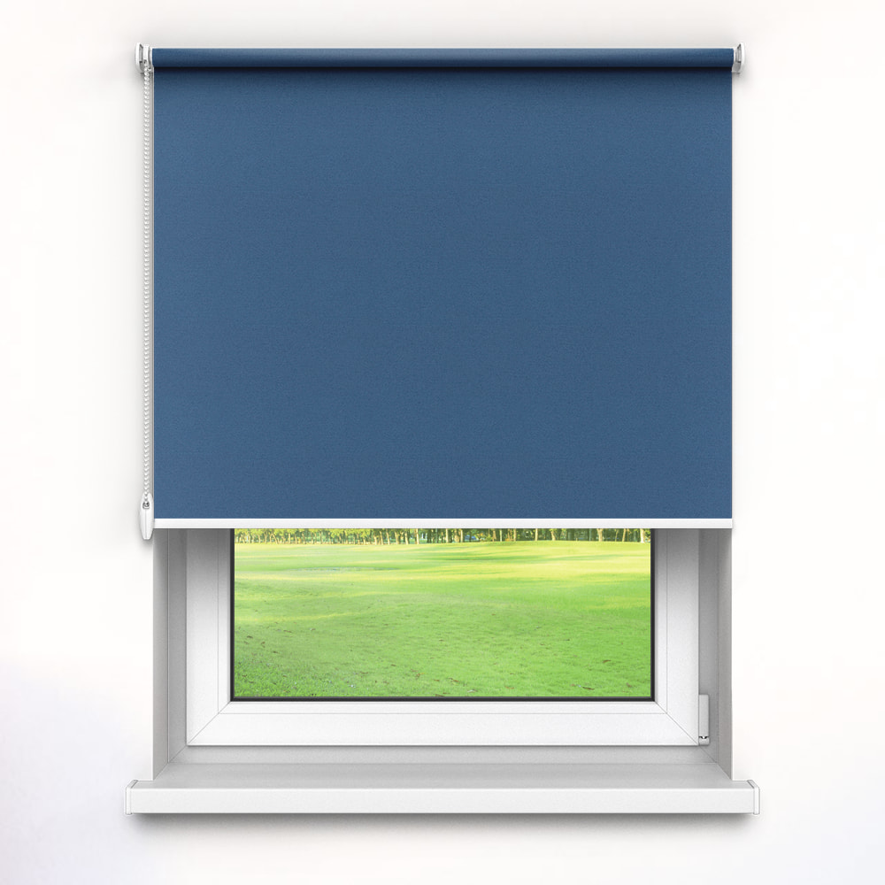 Blackout Premium Roller Blind, Blue