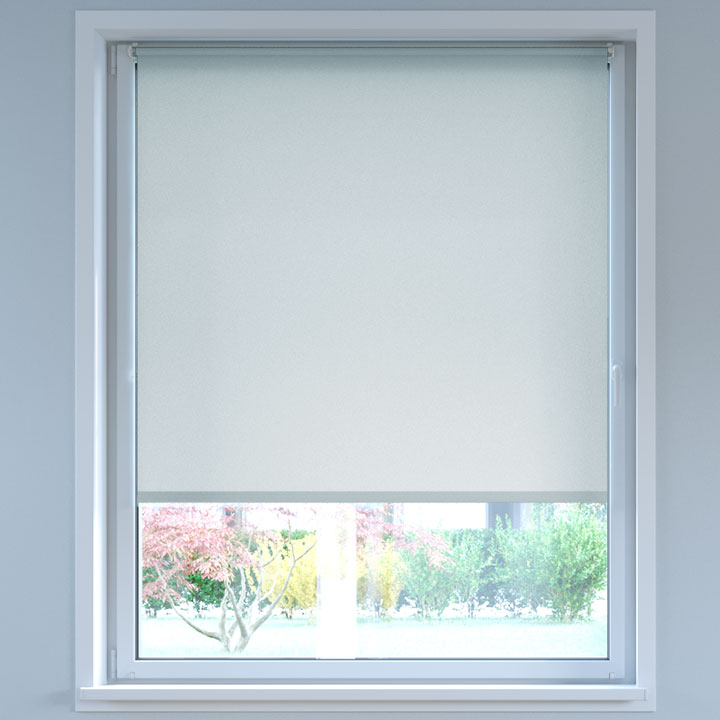 Darkening No Drill Roller Blind, Light grey