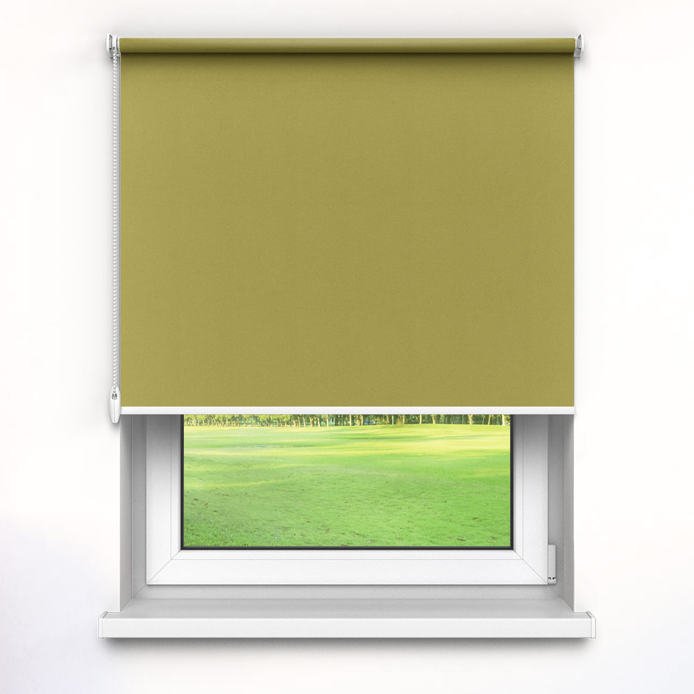 Blackout Premium Roller Blind, Yellow