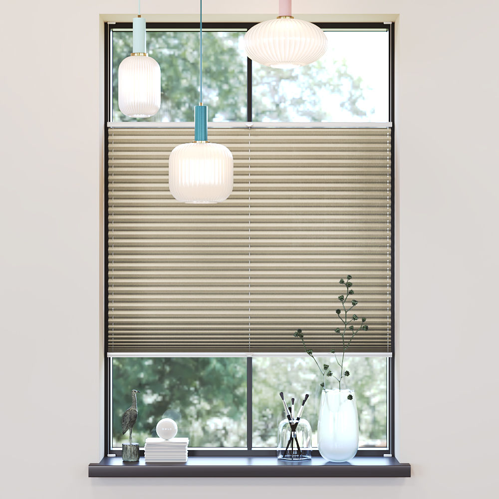 Darkening Pleated Blind, Sumire Cream