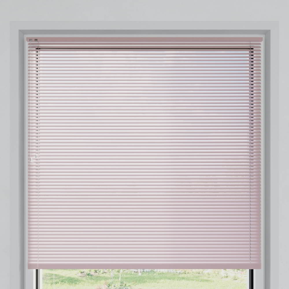 25mm slat Venetian Blind, Powder Pink Matt